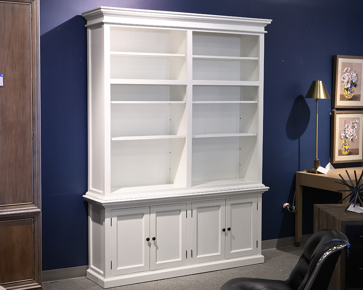 White 2-Piece Hutch