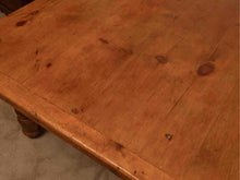Rustic Pine Cocktail Table With Turned Legs
