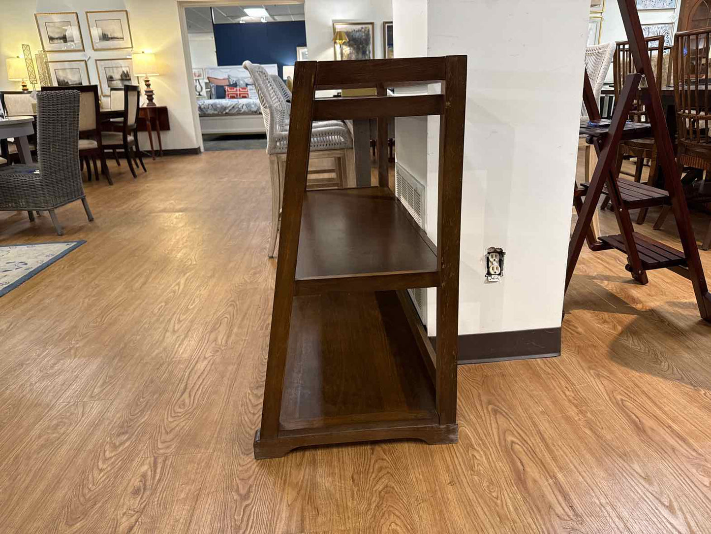 Wooden Three Shelf Bookcase