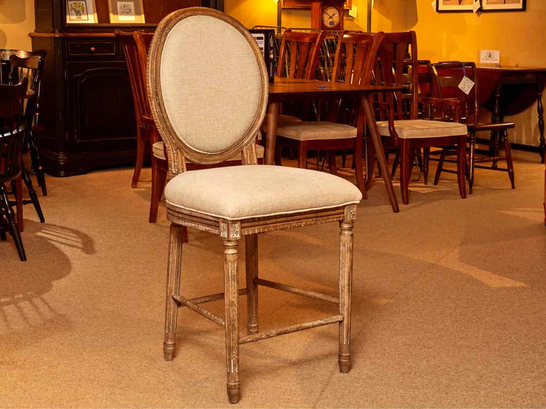 Rustic Driftwood Finish High Top Table &  6 Chair Set