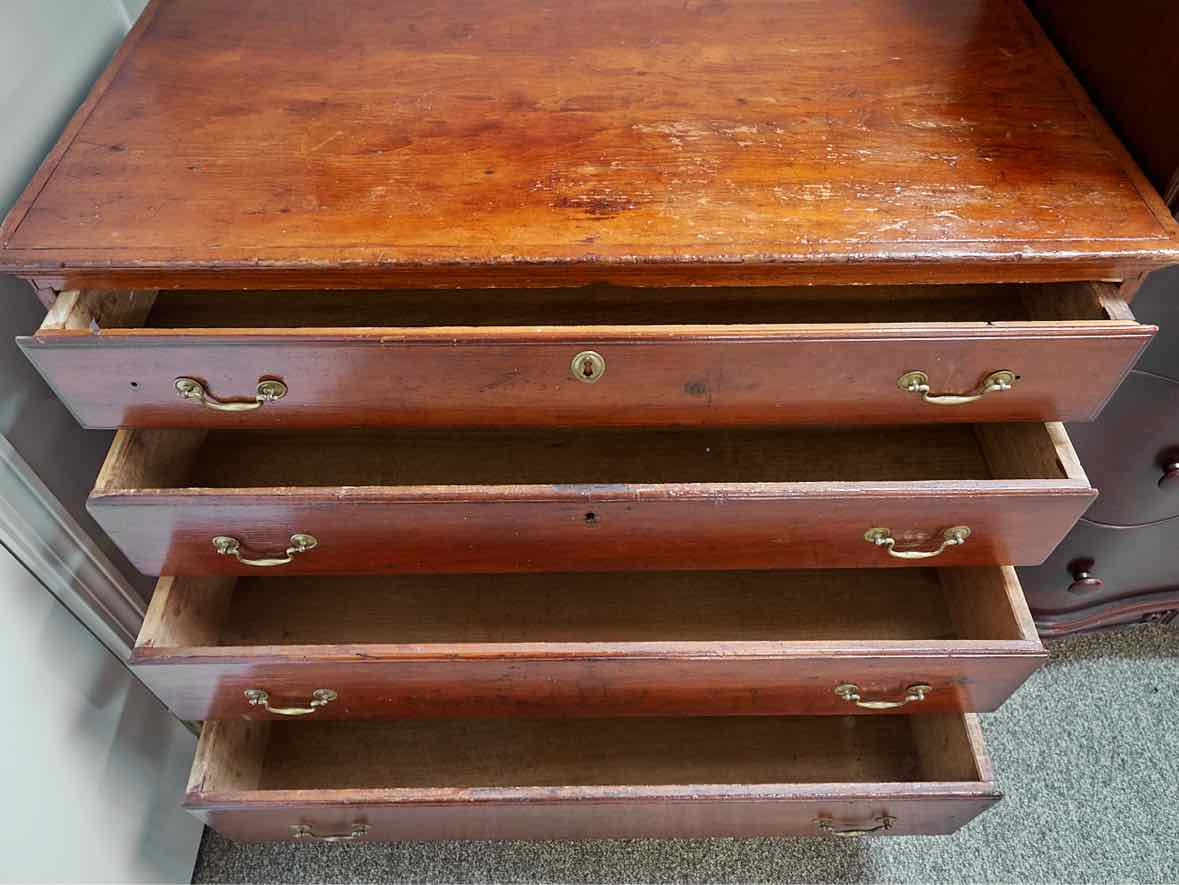 Period Antique Dresser with 4 Drawers