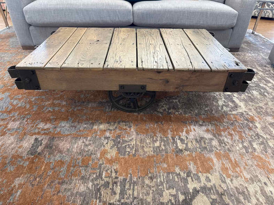 RH Industrial Cart Cocktail Table