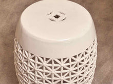 Ceramic Ivory Garden Stool