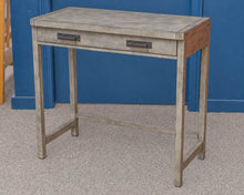 Pottery Barn Light Charcoal Finish 1 Drawer  Desk