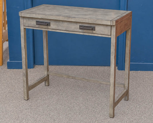 Pottery Barn Light Charcoal Finish 1 Drawer  Desk