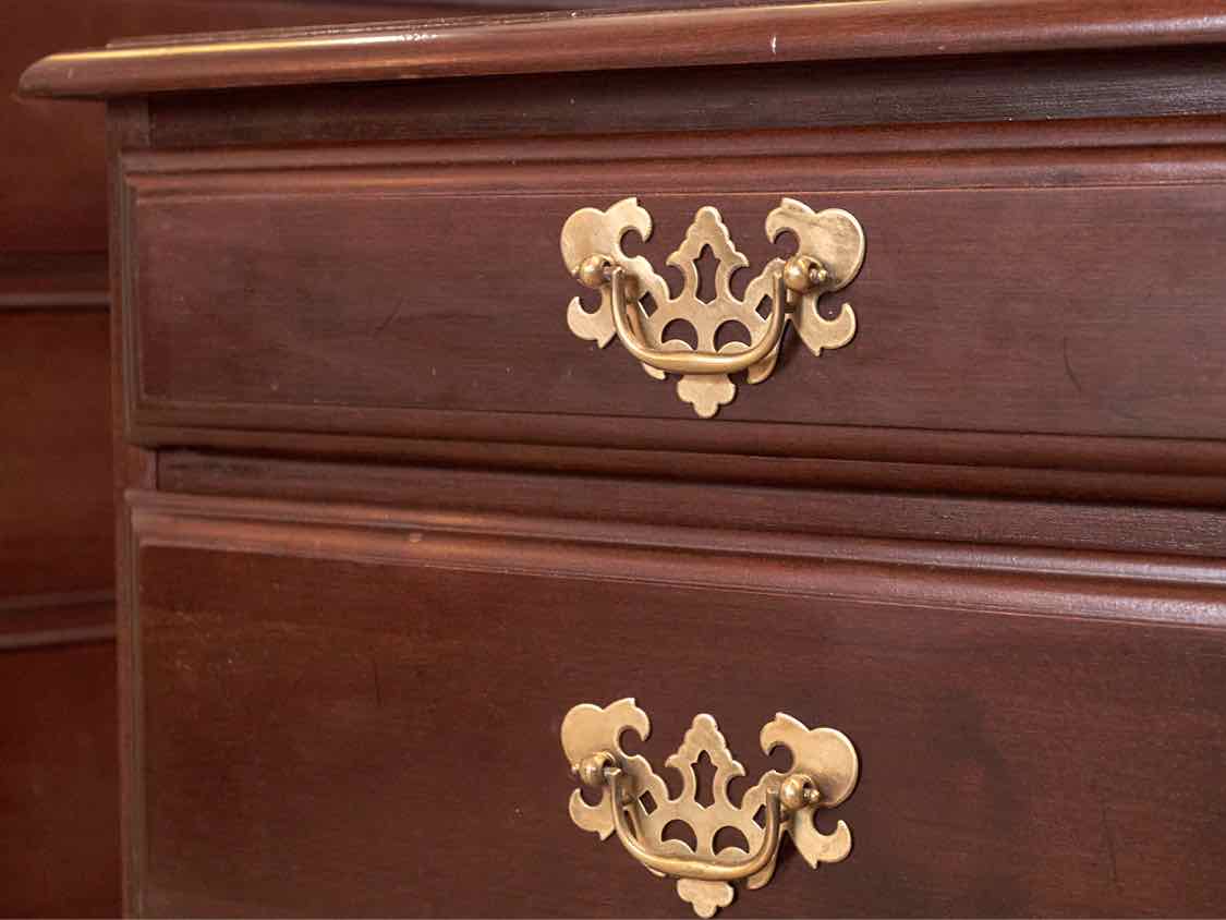 Dark Cherry  Nightstand with 2 Drawers