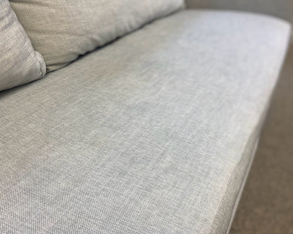 Crate & Barrel Slope Arm Sofa in Light Grey