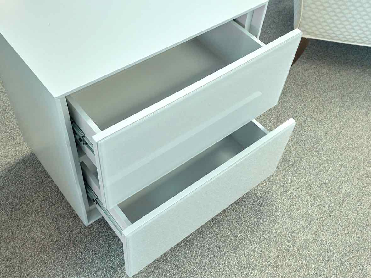 Pair of West Elm 'Emilia' Two Drawer Nightstands