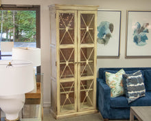 Hooker Furniture Distressed Ivory Lighted Display Cabinet