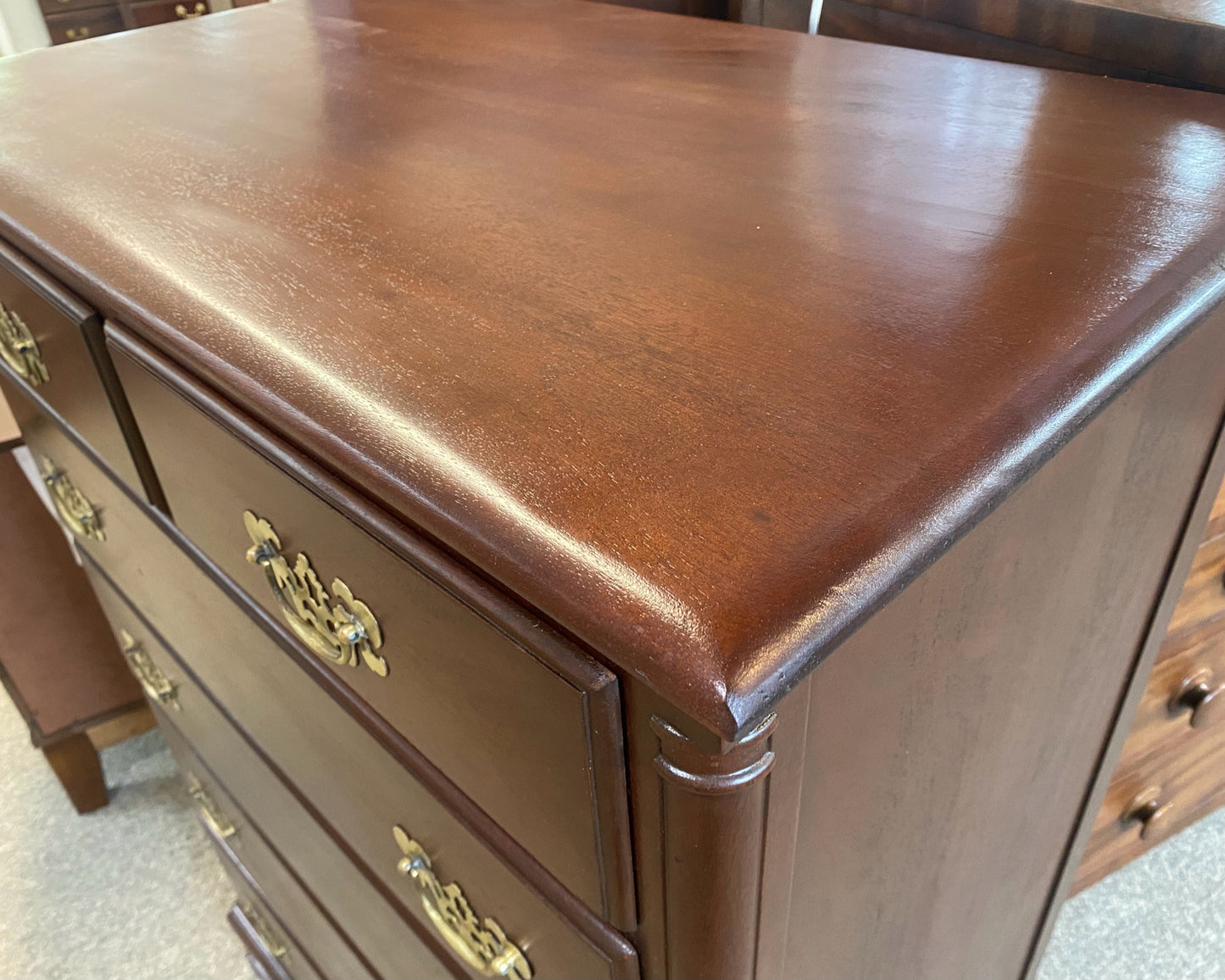 Solid Mahogany 6 Drawer Chest
