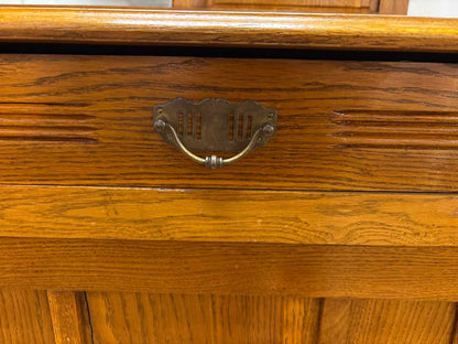 Anqitue Biedermeier 2-Piece Inlaid Cabinet