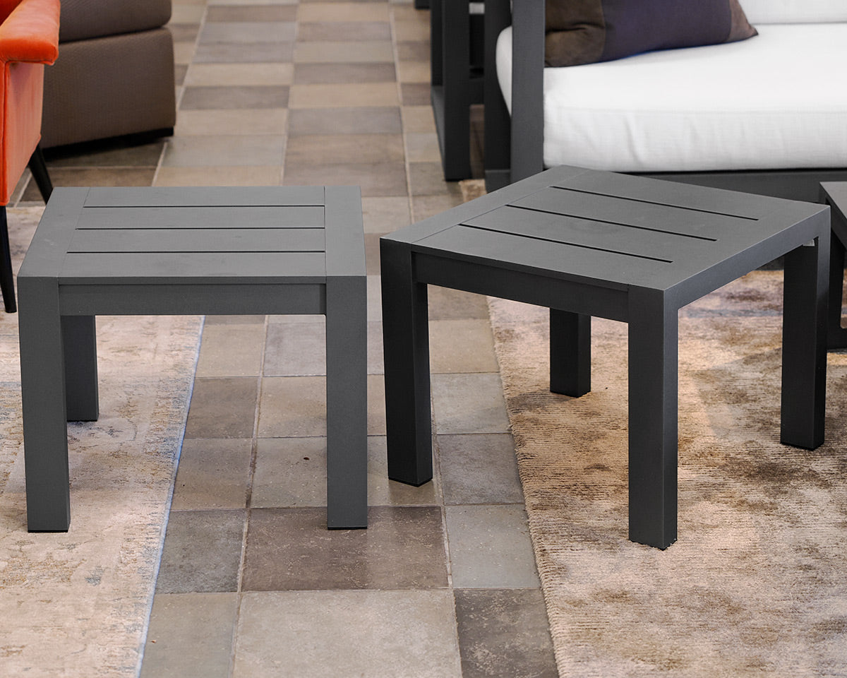 Restoration Hardware Aegean Aluminum Sectional and Table Set