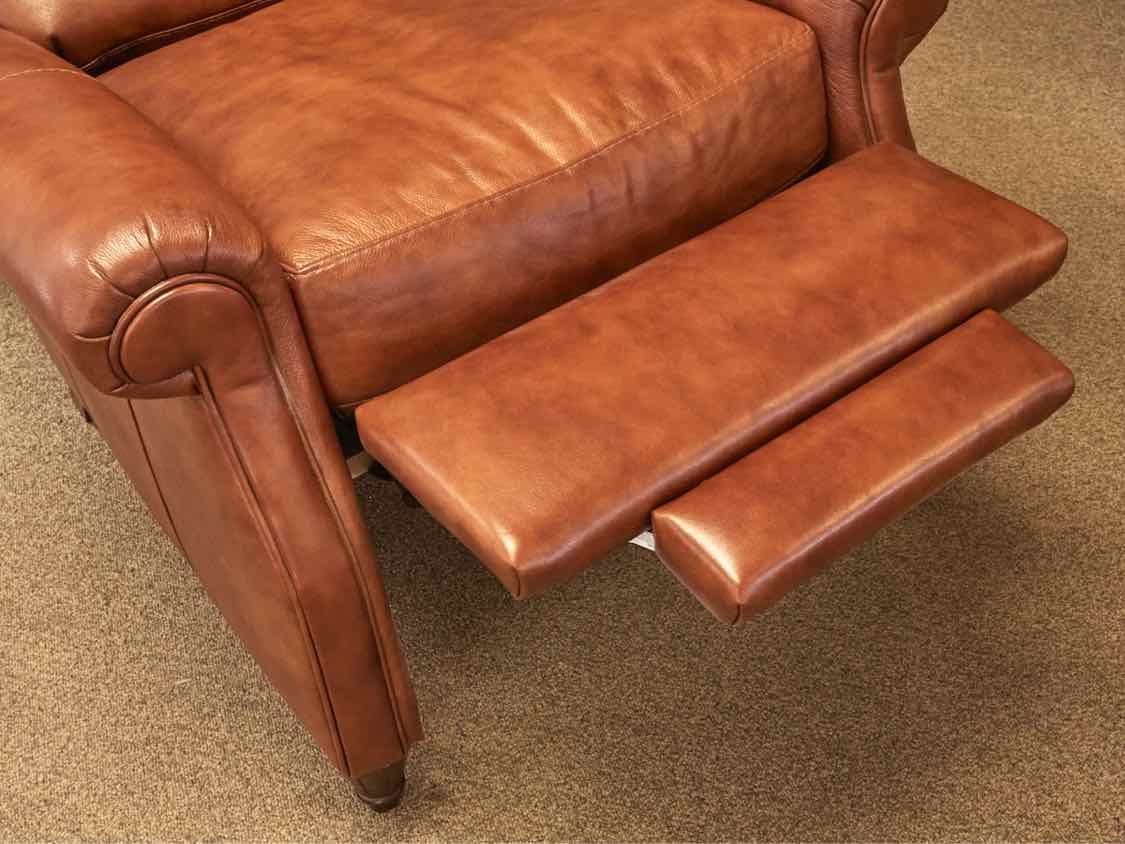 Bradington Young Saddle Brown Leather Recliner