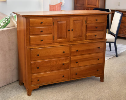 Chatham Furniture Cherry Mule Chrst with 12 Drawers & 2 Doors