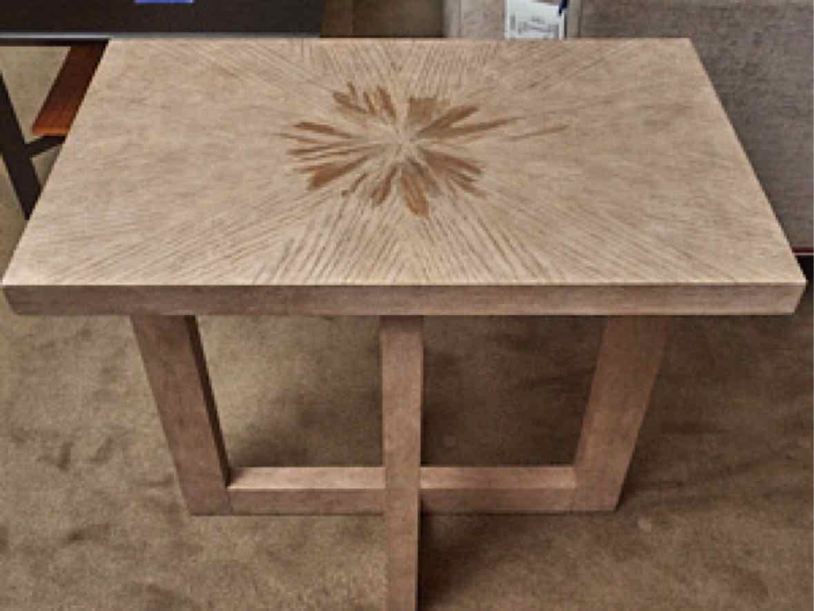 Basset Bleached Finish Side Table