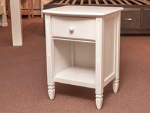 Pottery Barn White Finish 1 Drawer & Shelf Nightstand