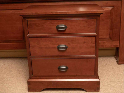 Pair of Mission Style Cherry Nightstands