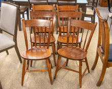 Nichols & Stone Set Of 6 Thumb-Back Maple Spindle Dining Chairs