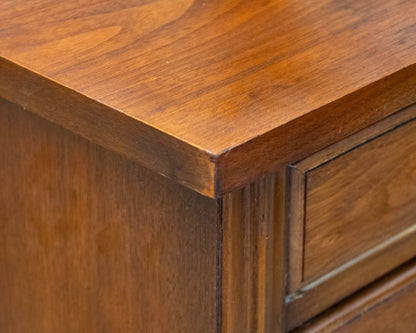 Dixie Forest Walnut Two Drawer Nightstand