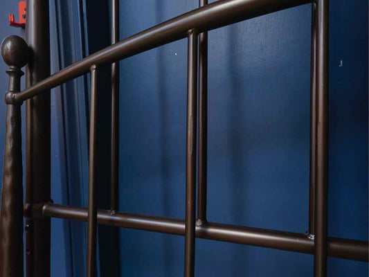 Black Metal Twin Arch Bed