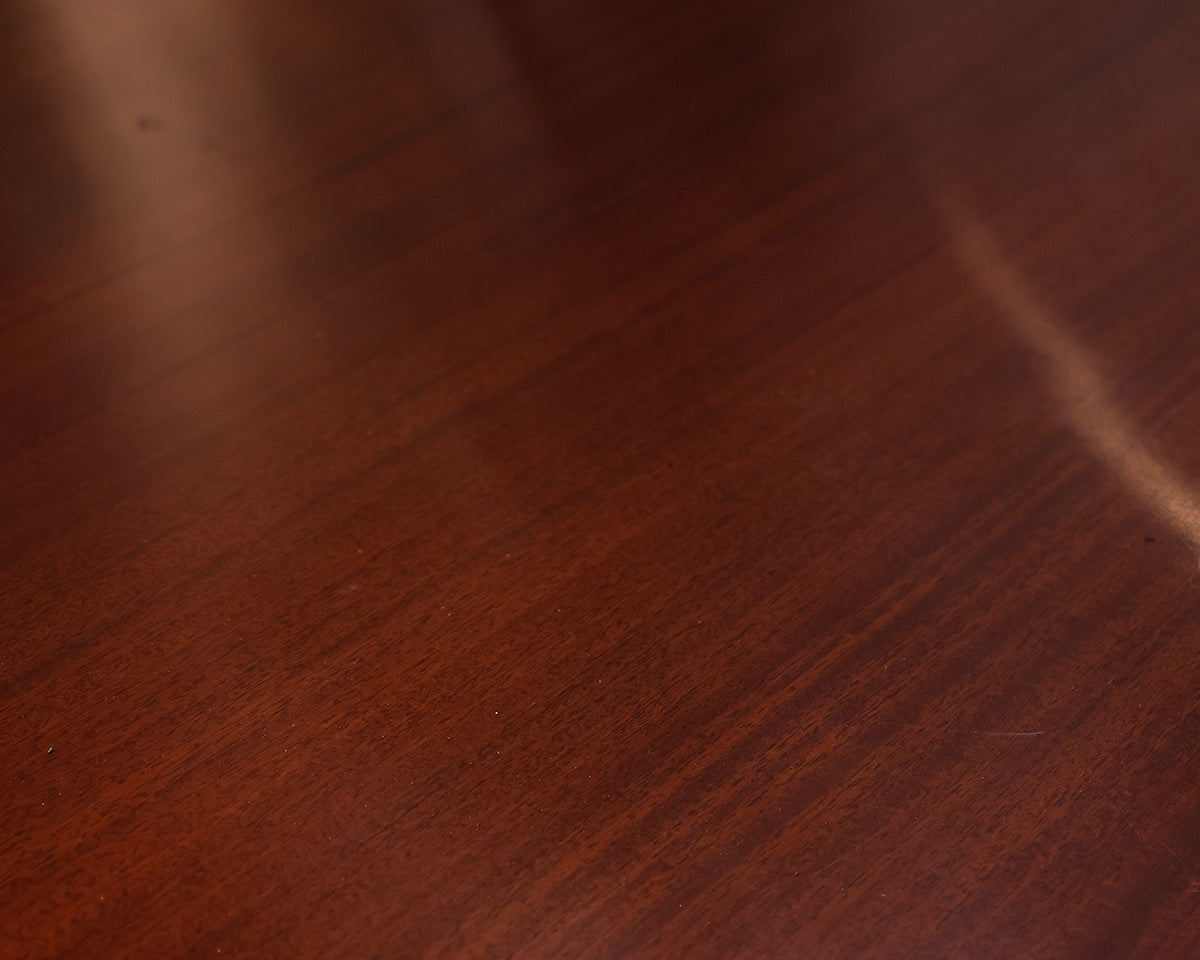 Handcrafted Oval Mahogany Dining Table by David Alberghini