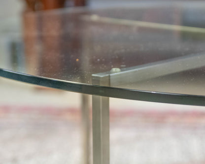 Room & Board Glass & Metal Contemporary Cocktail Table