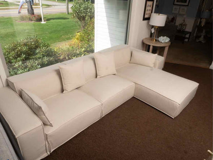 Rove Concepts 'Porter' 2 Piece Sectional In Alesund Mondern Felt Upholstery