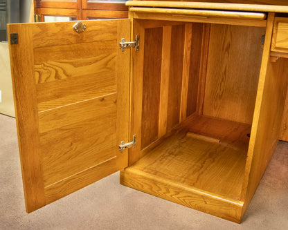Golden Oak Roll-Top Desk