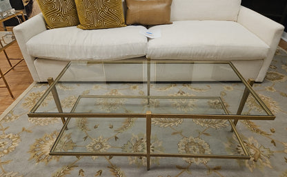 Brass Rectangular Cocktail Table