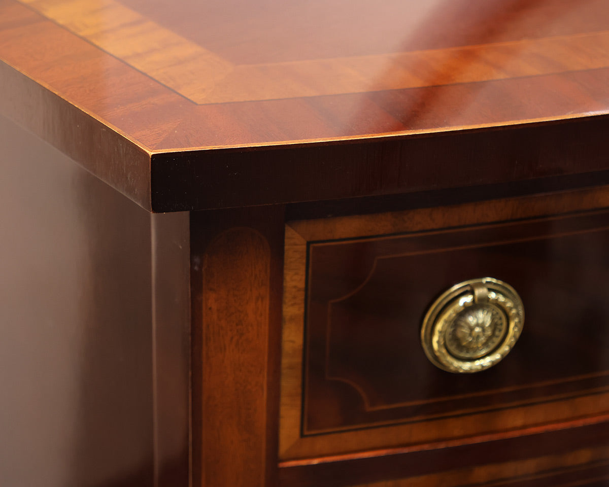 Baker Historic Charleston Collection Bowfront Inlaid Mahogany Server