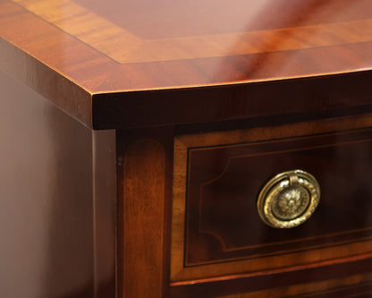 Baker Historic Charleston Collection Bowfront Inlaid Mahogany Server