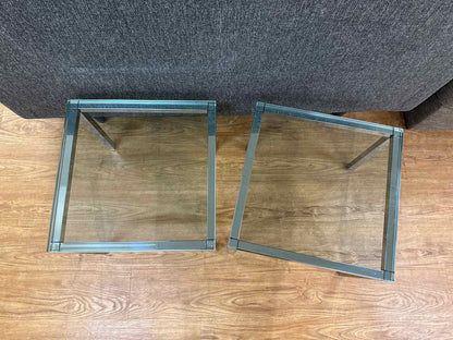 Pair of Chrome Side Tables
