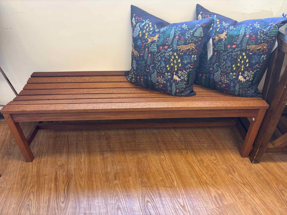 Four Seasons Curved Wooden Bench