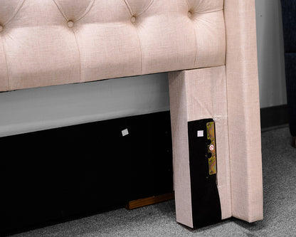 Queen Tufted Upholstered Bed Frame