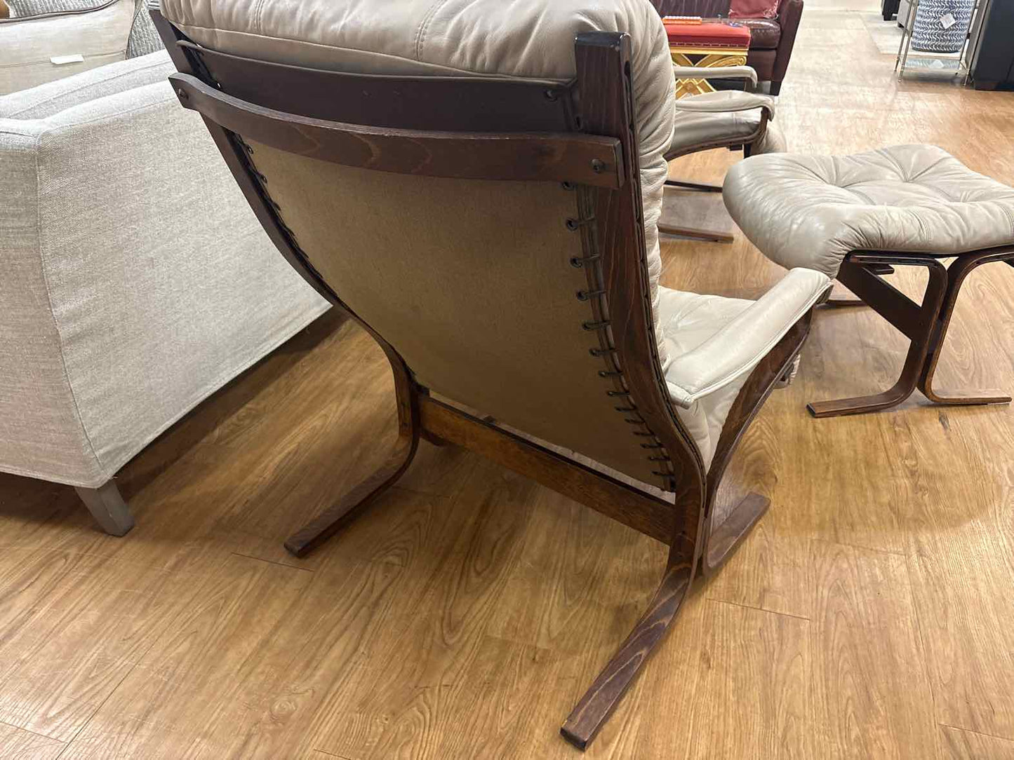 Pair of Westnofa 'Siesta' Armchairs and Ottoman