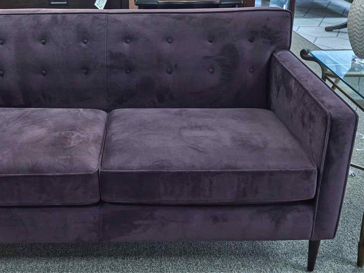 Room & Board Holmes Mid-Century Sofa in Eggplant
