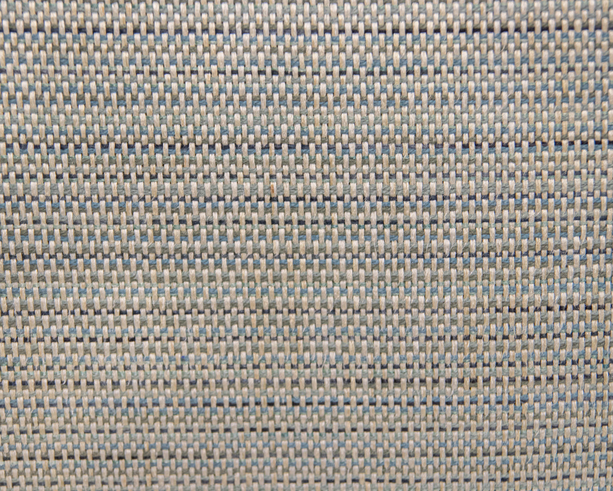 MC Style Tuxedo Back Sofa Upholstered In Tweed White,Grey & Blue Hughes
