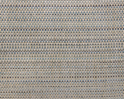 MC Style Tuxedo Back Sofa Upholstered In Tweed White,Grey & Blue Hughes