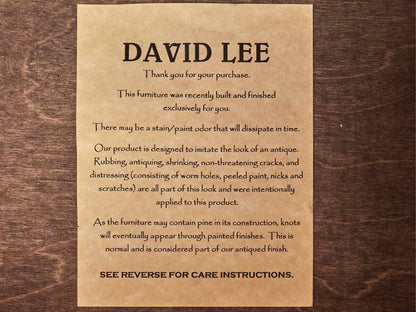 David Lee  Sage Green Finish 3 Drawer & Lower Shelf Console