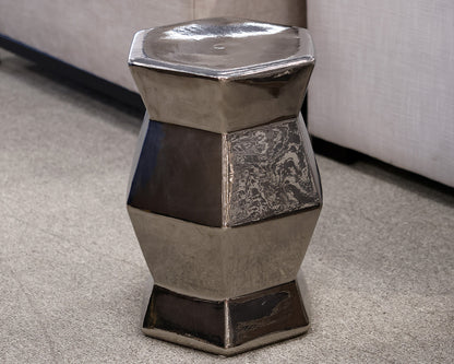 Metallic Ceramic Drink Table