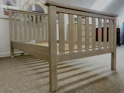 Pottery Barn Gray Wash Twin Bed