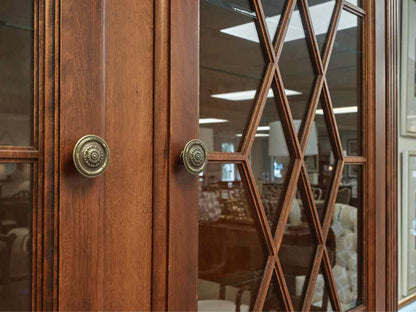 Nichols & Stone Cherry China Cabinet with Lighted Hutch