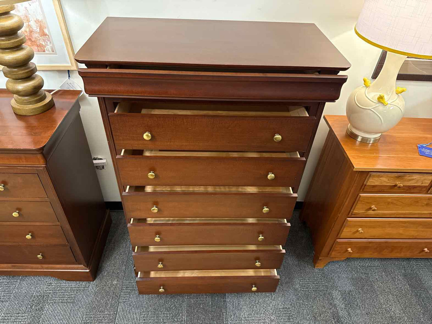 Cherry 7-Drawer Dresser