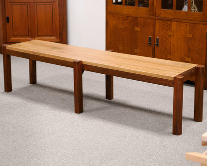 Wooden Teak and Acacia Wooden Bench