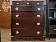 Solid Cherry Seven Drawer Chest W/ Glove Box