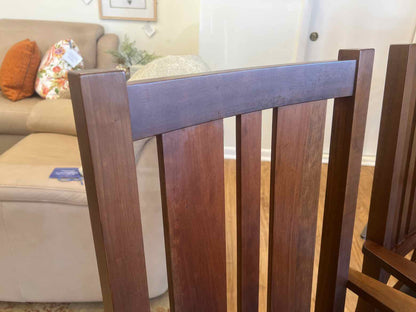 Pair of  Mission Style Crate & Barrel Dining Chairs