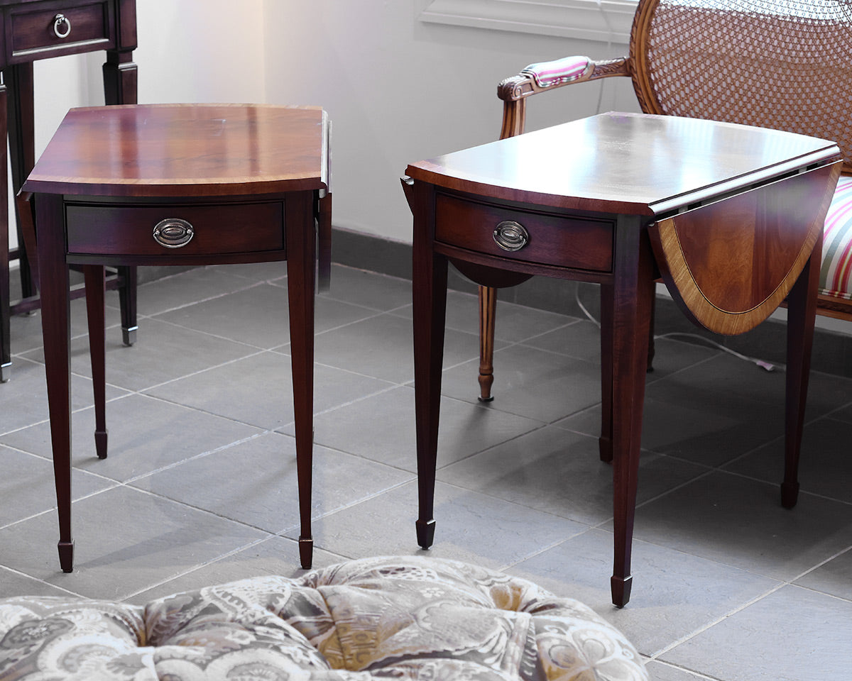 Pair of Ethan Allen Drop Leaf Side Tables