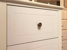 White Finish Petite 4 Drawer Chest