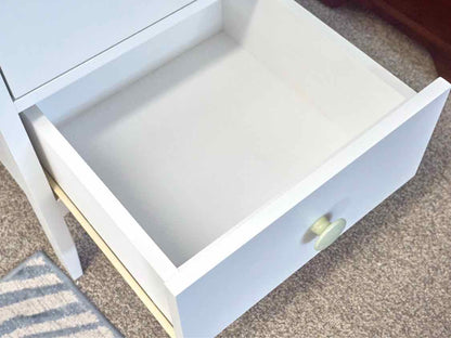 Maine Cottage 'Nellie' Lingerie Chest in White W/ Green Knobs