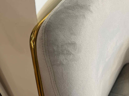 Zuo Modern 'Nadir' Grey Velvet Chair